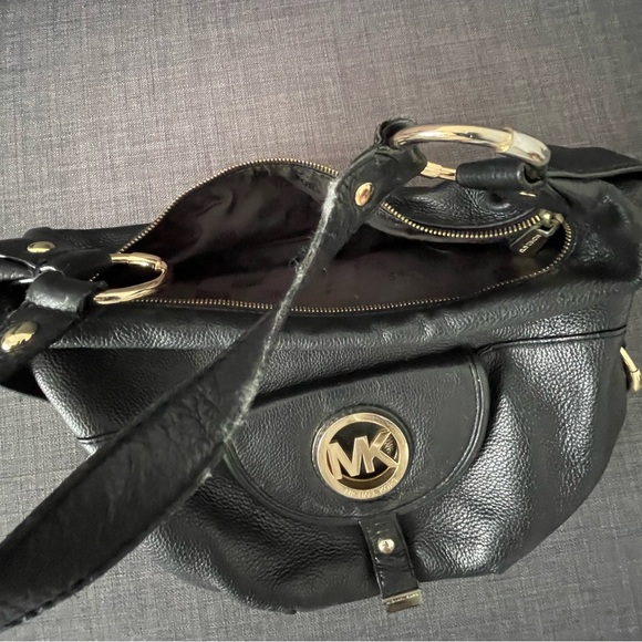 Black Leather Michael Kors Purse - Picture 3 of 4